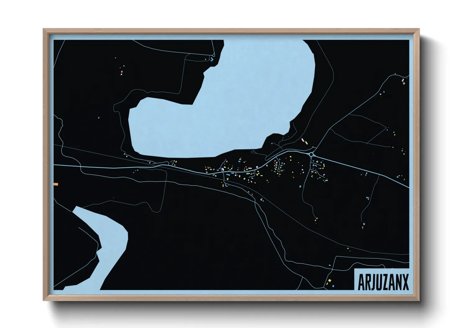 Une affiche de carte sur Arjuzanx