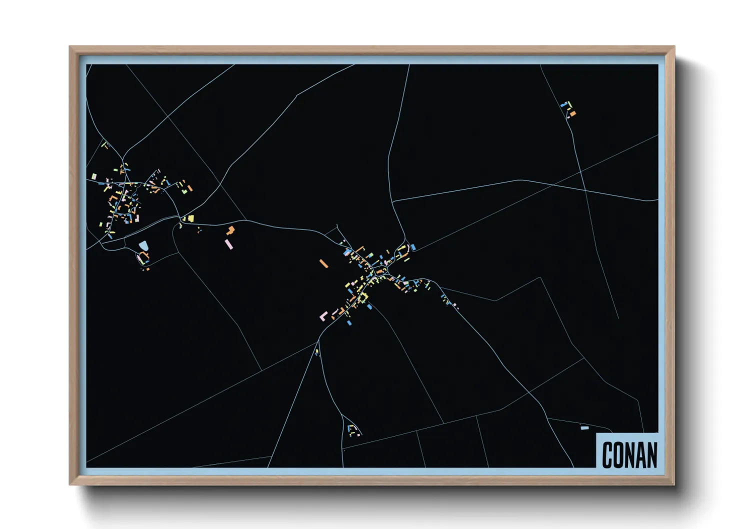 Une affiche de carte sur Conan