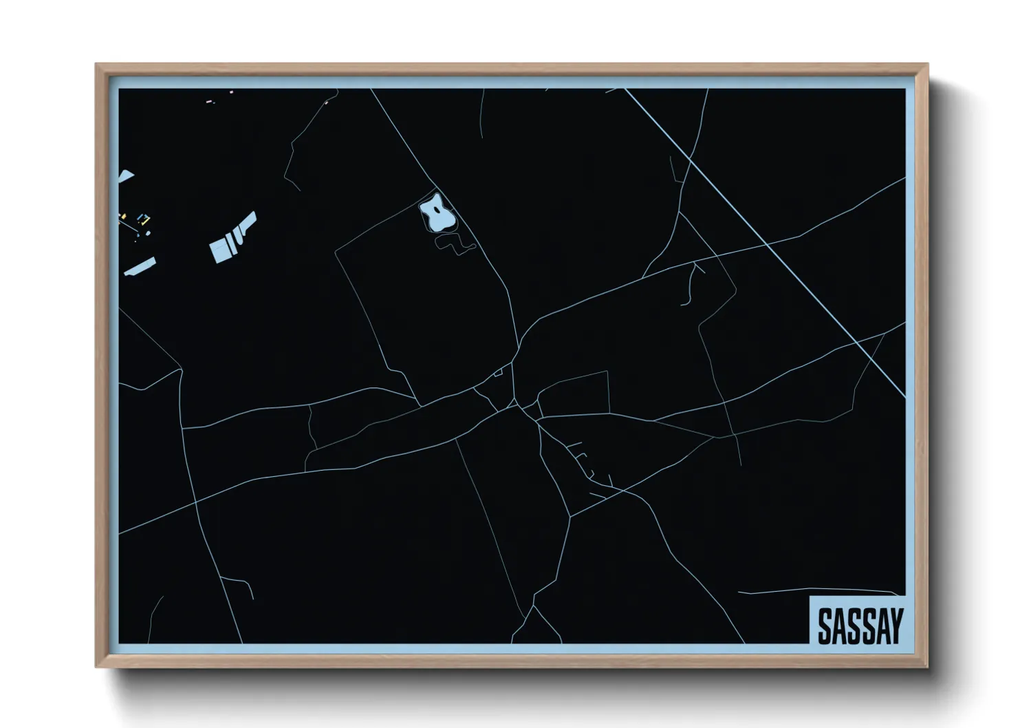 Une affiche de carte sur Sassay