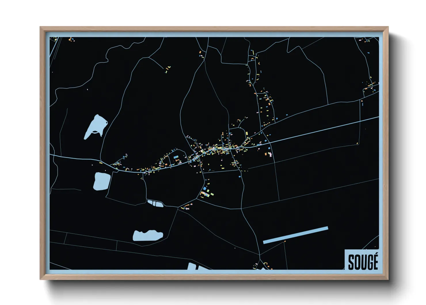 Une affiche de carte sur Sougé