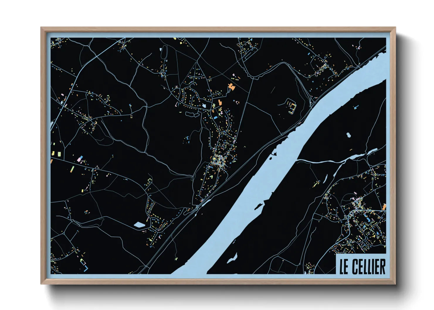 Une affiche de carte sur Le Cellier