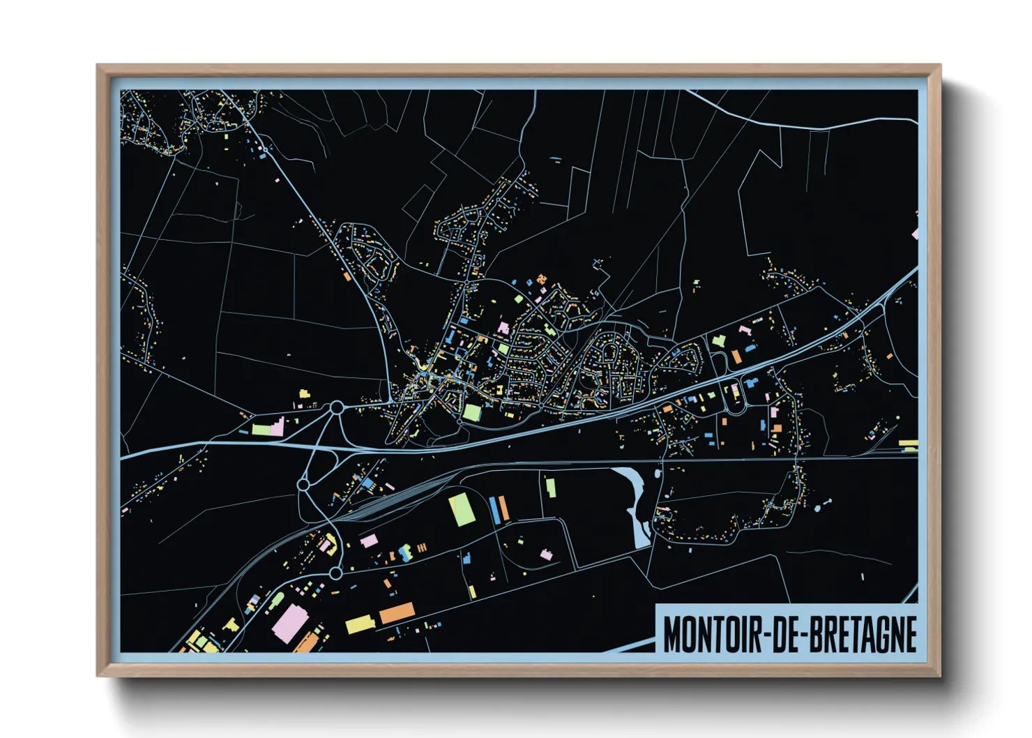 Une affiche de carte sur Montoir-de-Bretagne