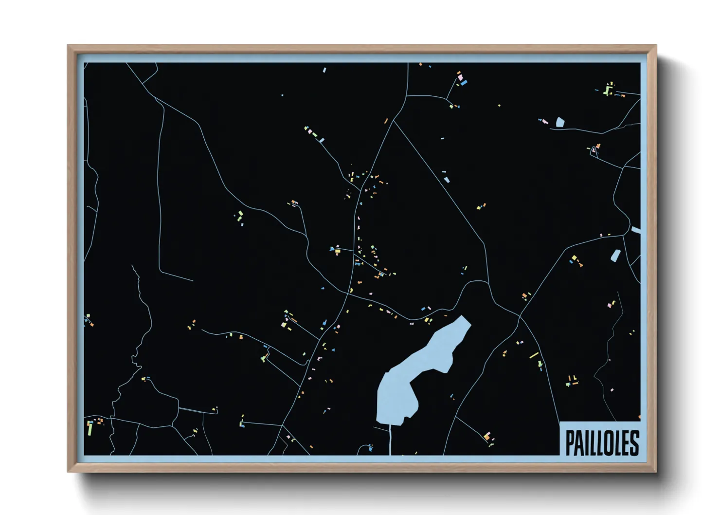 Une affiche de carte sur Pailloles