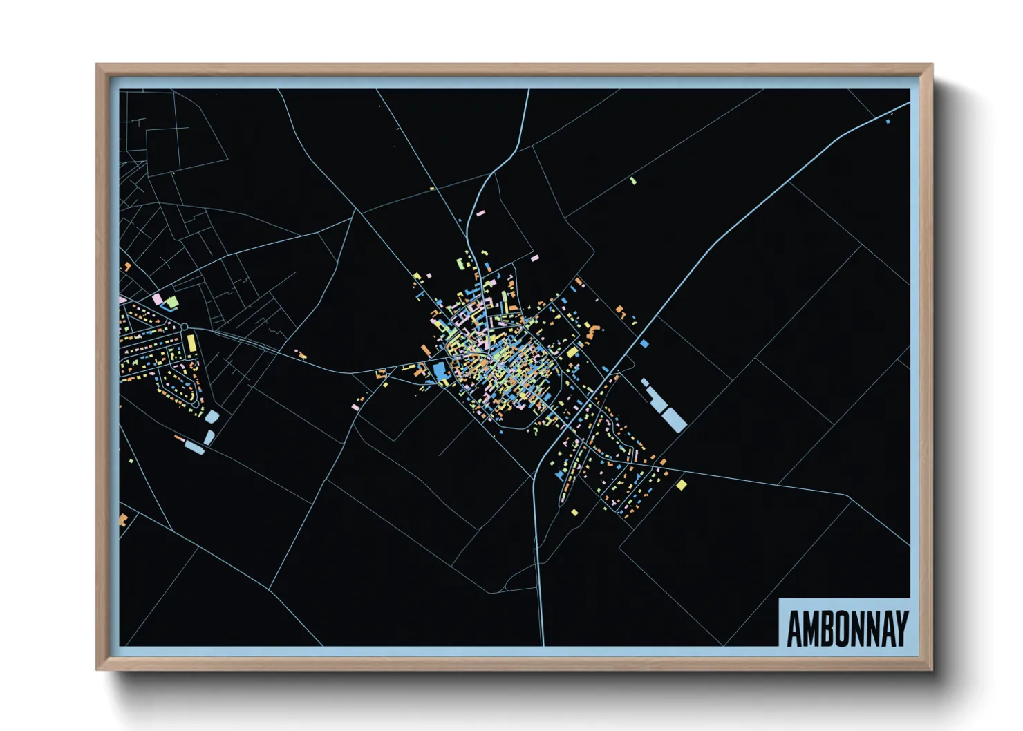 Une affiche de carte sur Ambonnay