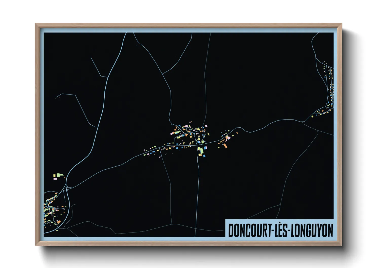 Une affiche de carte sur Doncourt-lès-Longuyon