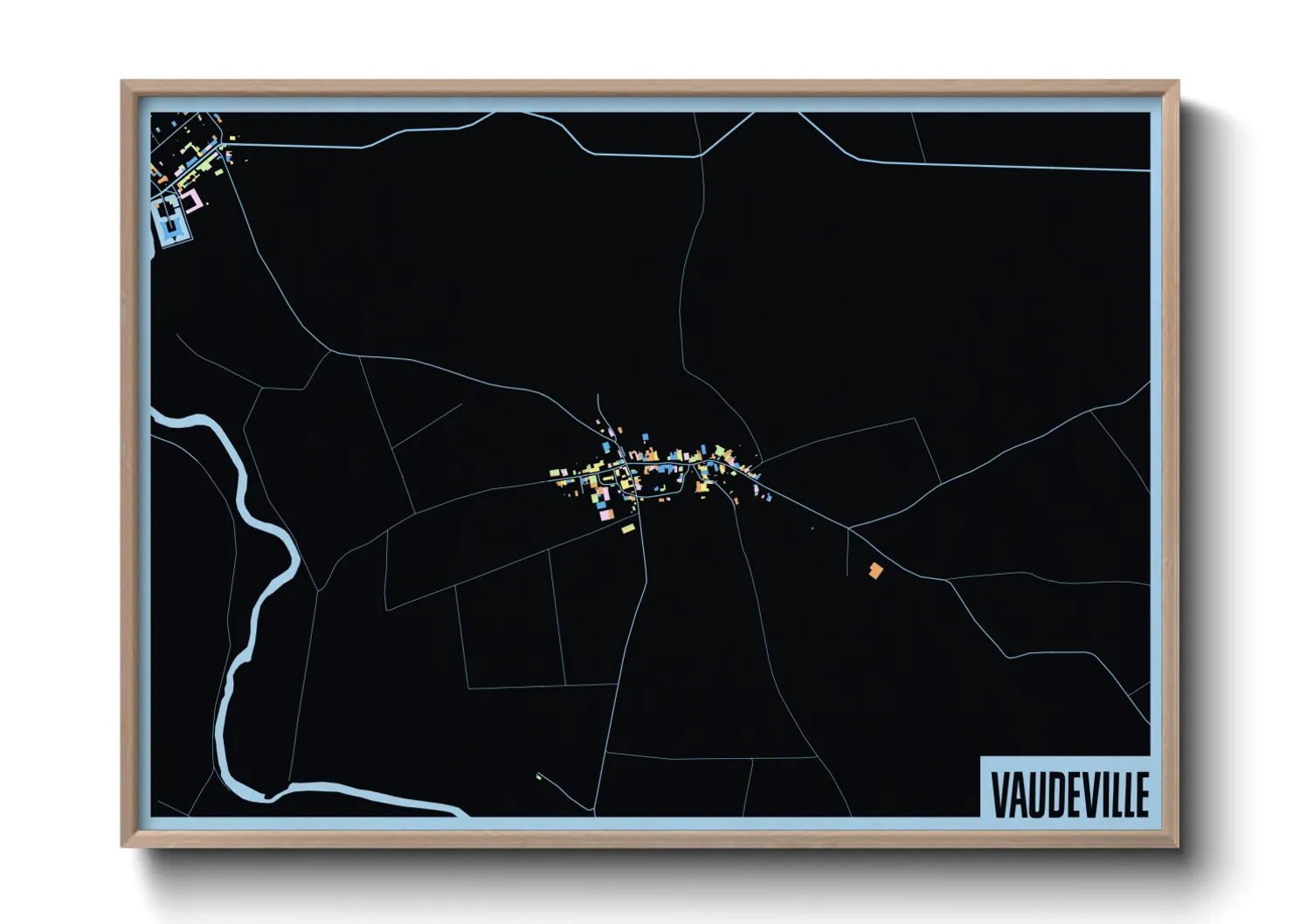 Une affiche de carte sur Vaudeville