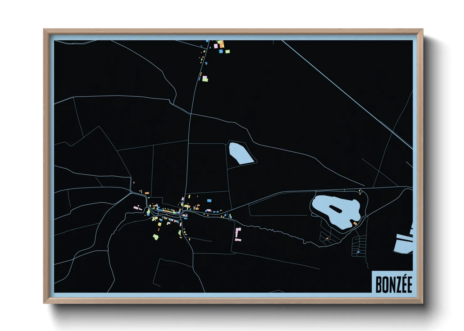 Une affiche de carte sur Bonzée