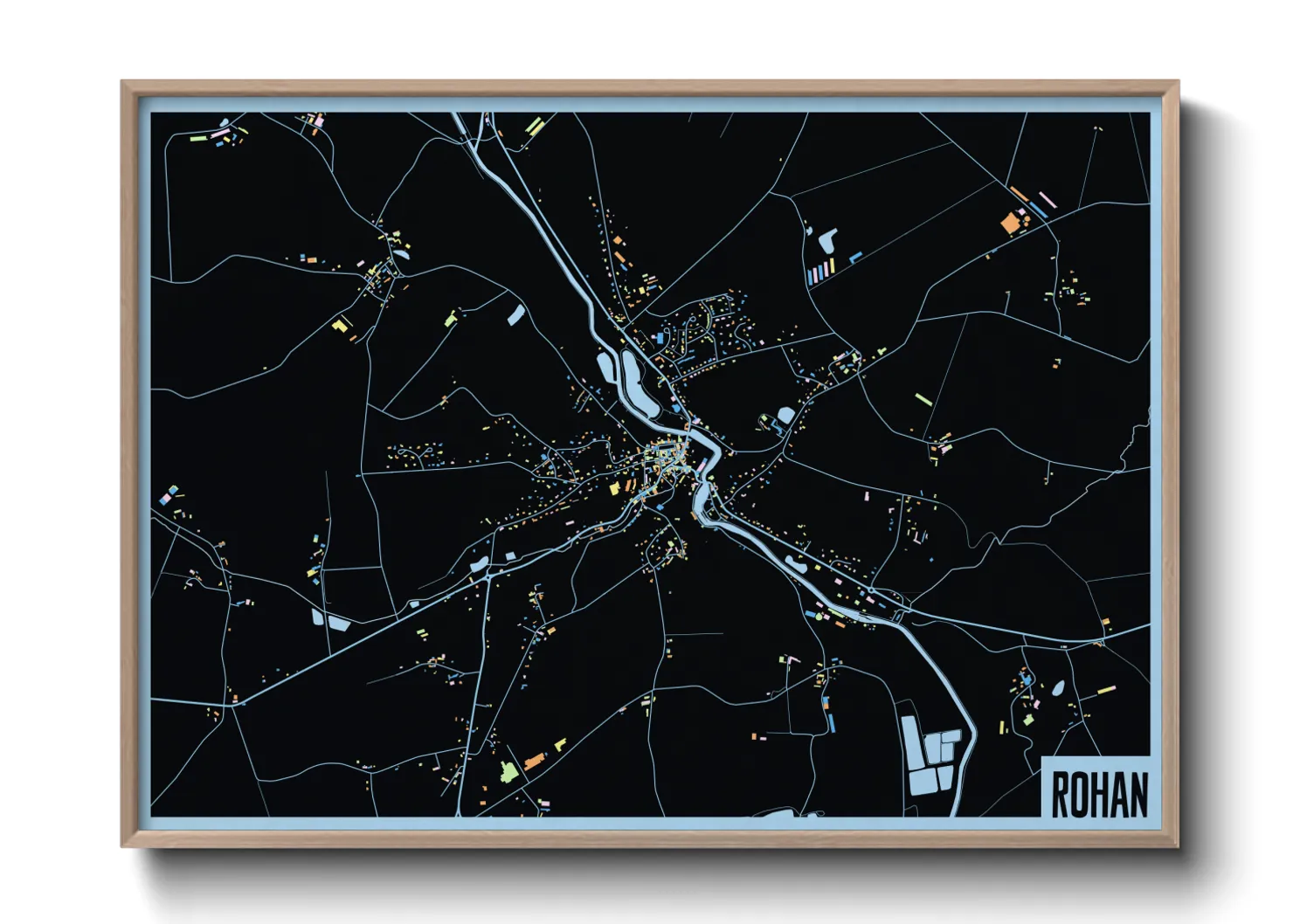 Une affiche de carte sur Rohan