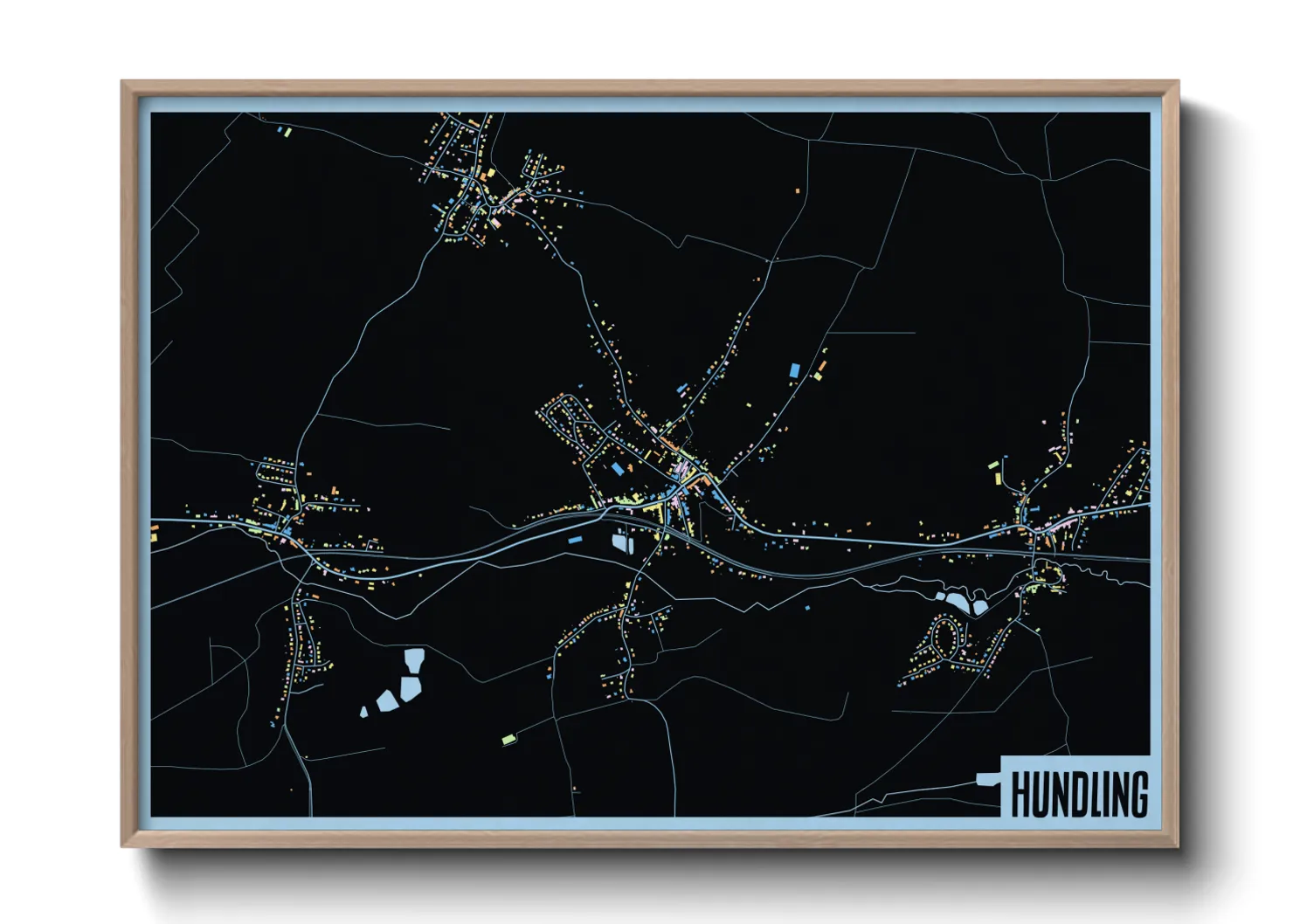 Une affiche de carte sur Hundling