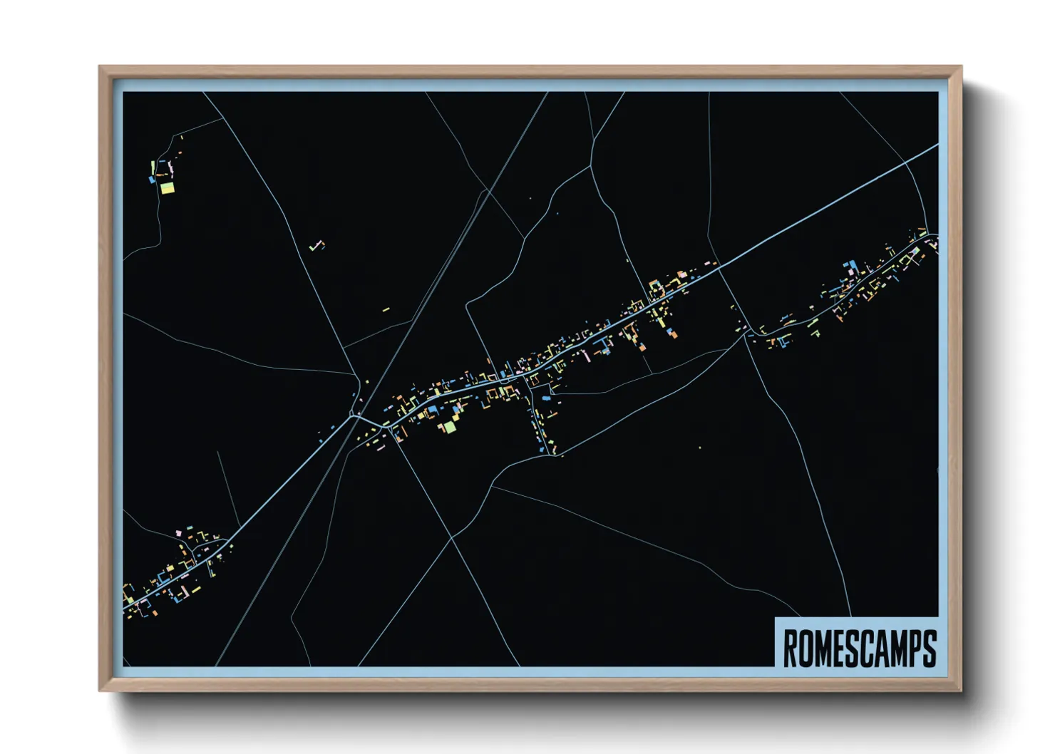 Une affiche de carte sur Romescamps