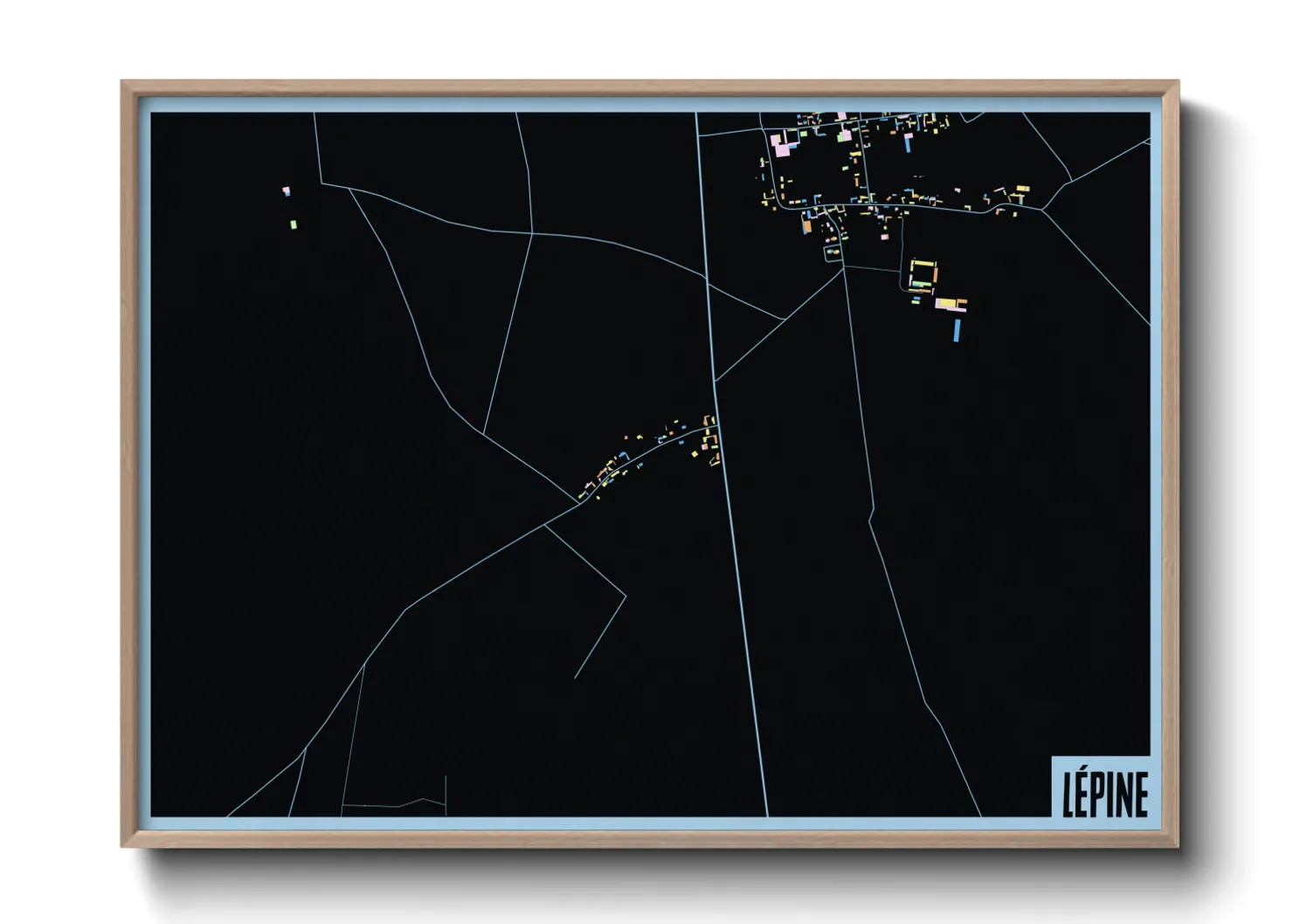 Une affiche de carte sur Lépine