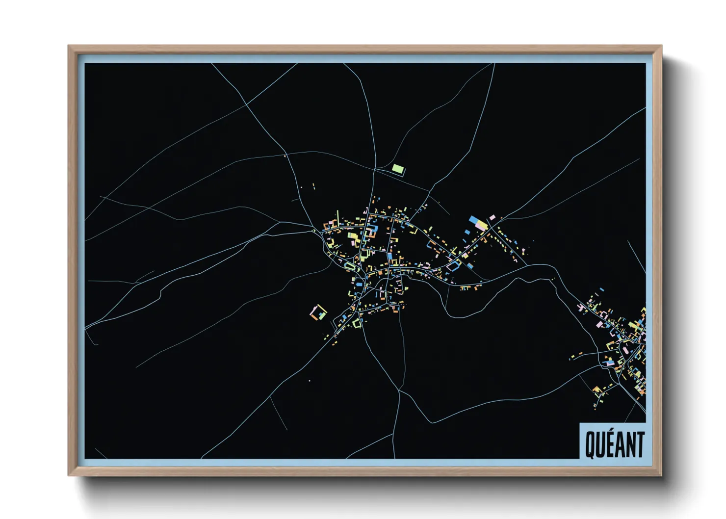 Une affiche de carte sur Quéant