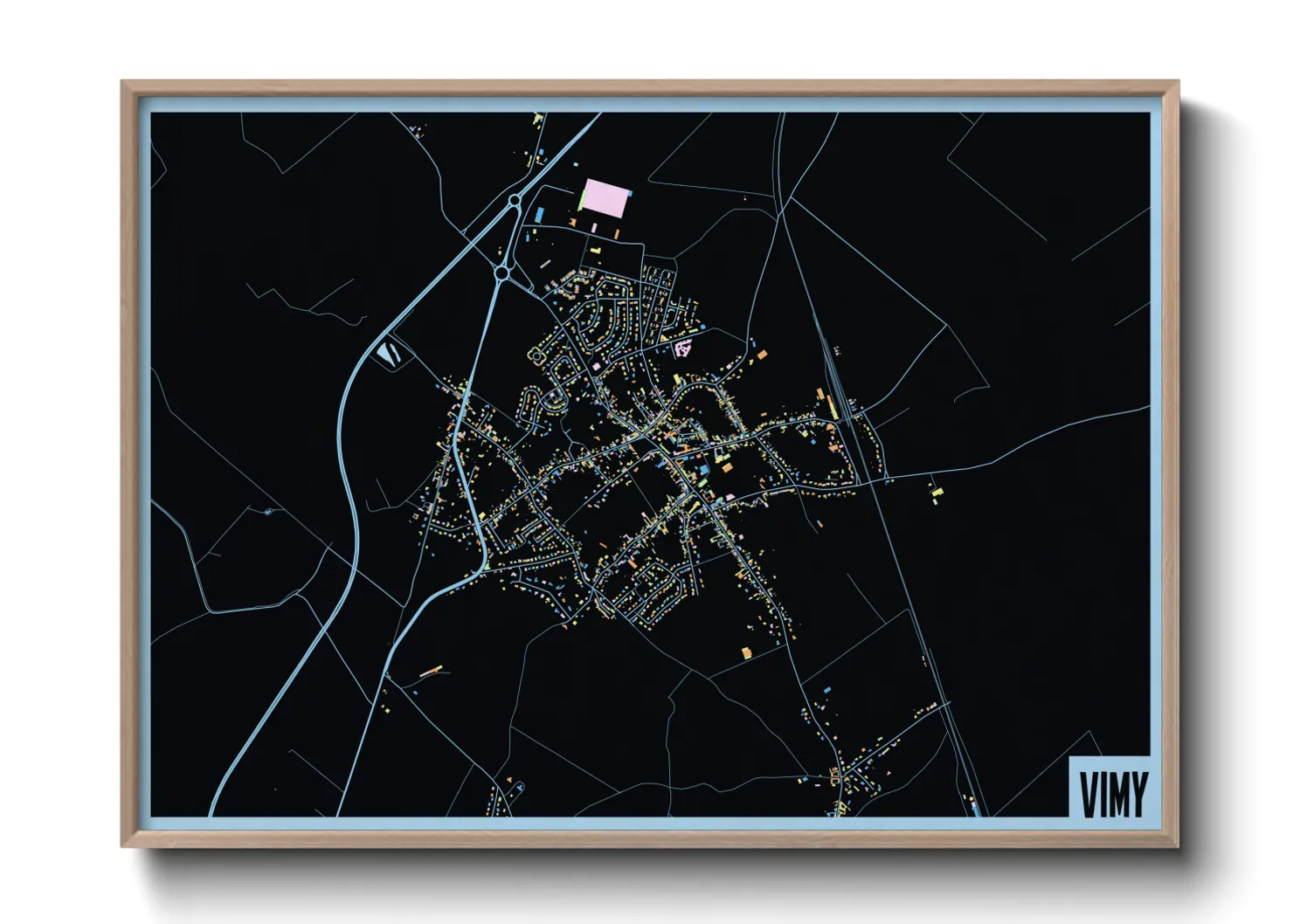 Une affiche de carte sur Vimy