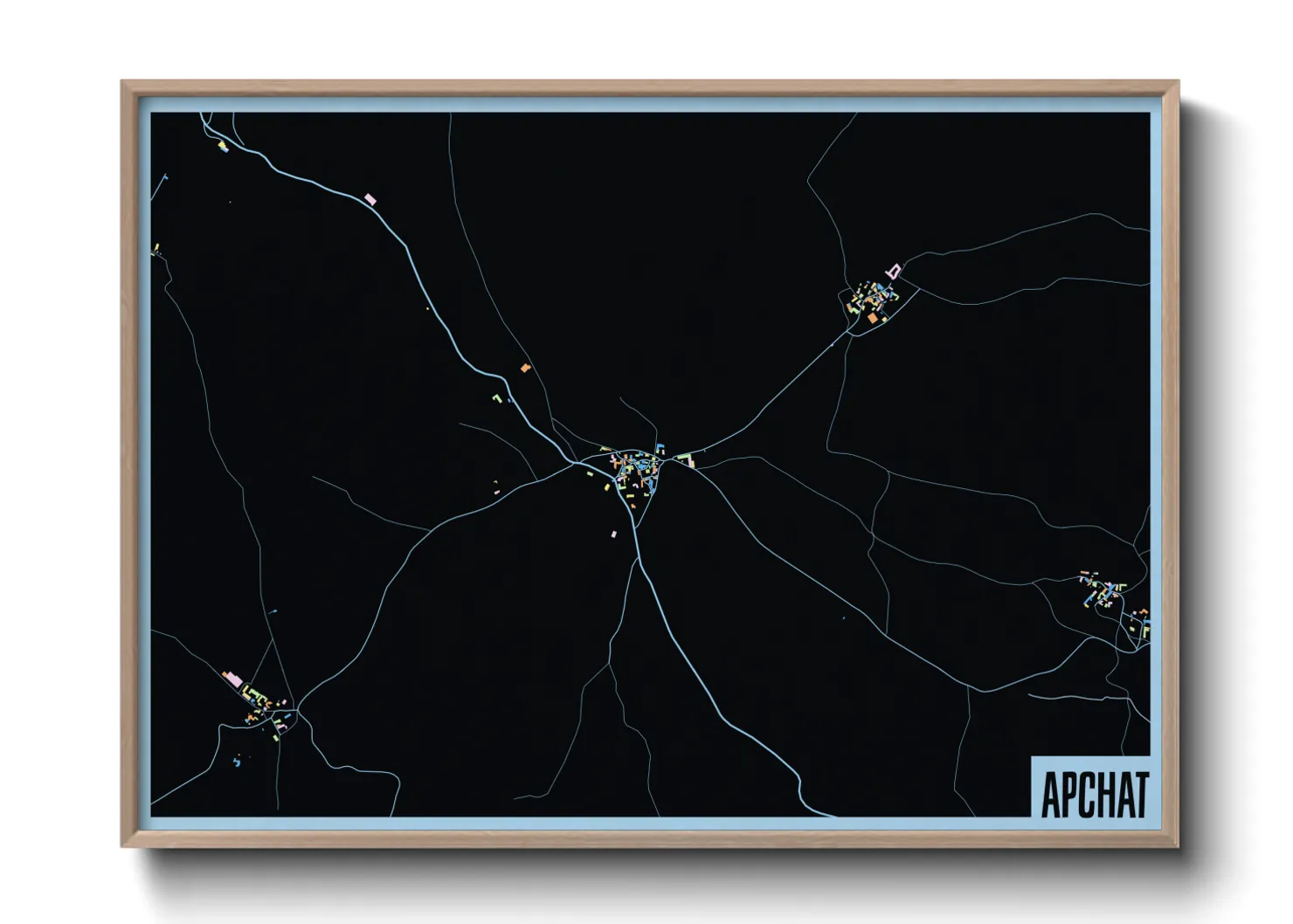 Une affiche de carte sur Apchat