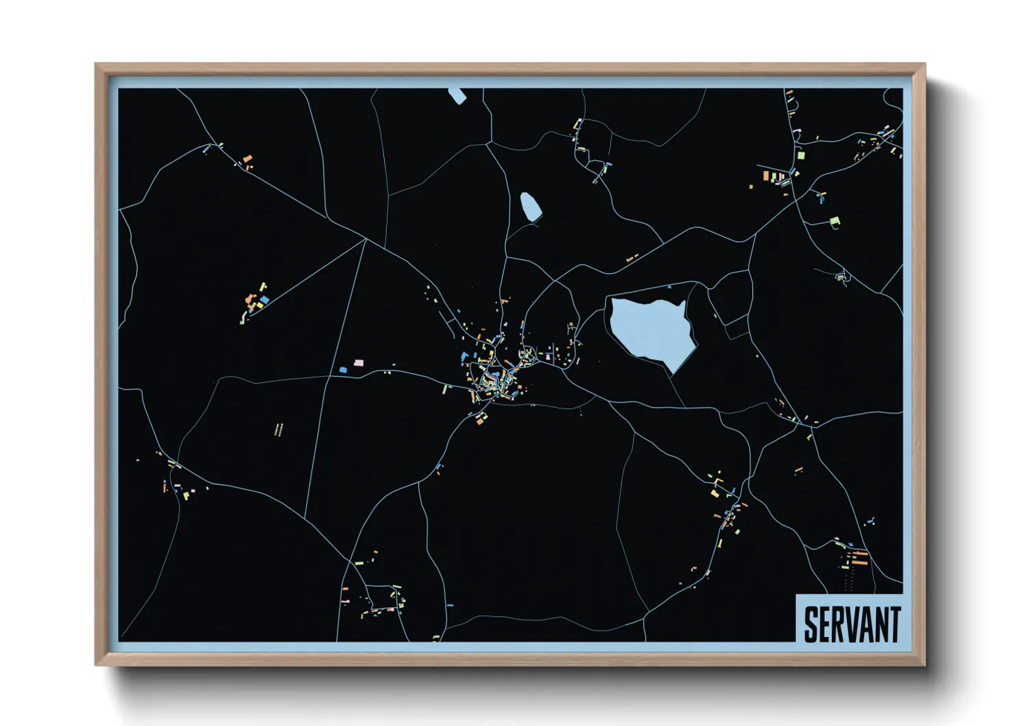 Une affiche de carte sur Servant