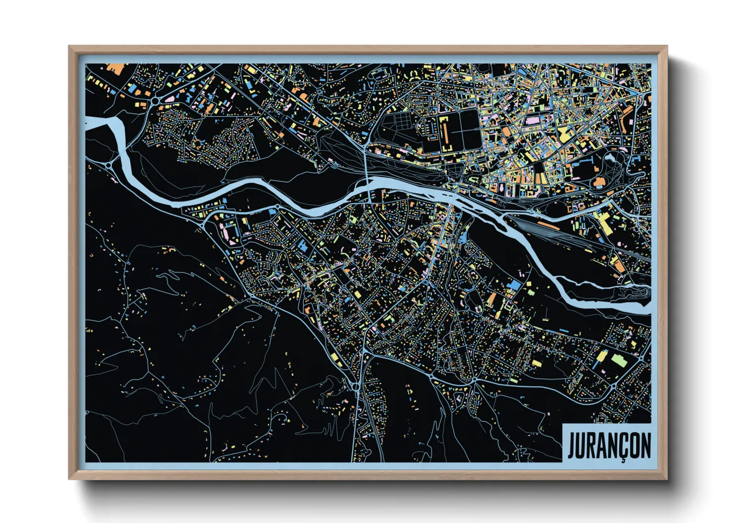 Une affiche de carte sur Jurançon