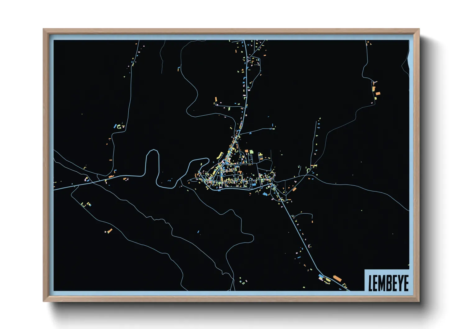 Une affiche de carte sur Lembeye