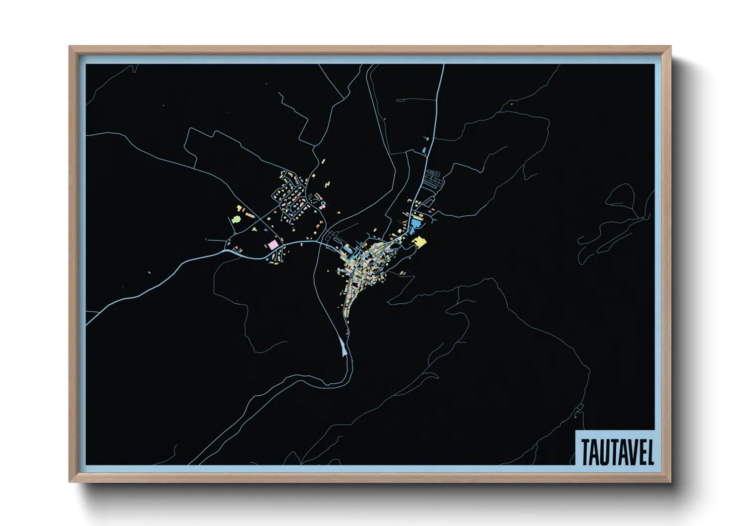 Une affiche de carte sur Tautavel