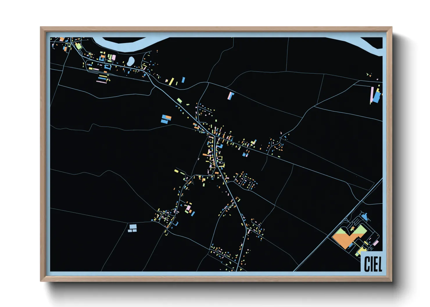 Une affiche de carte sur Ciel