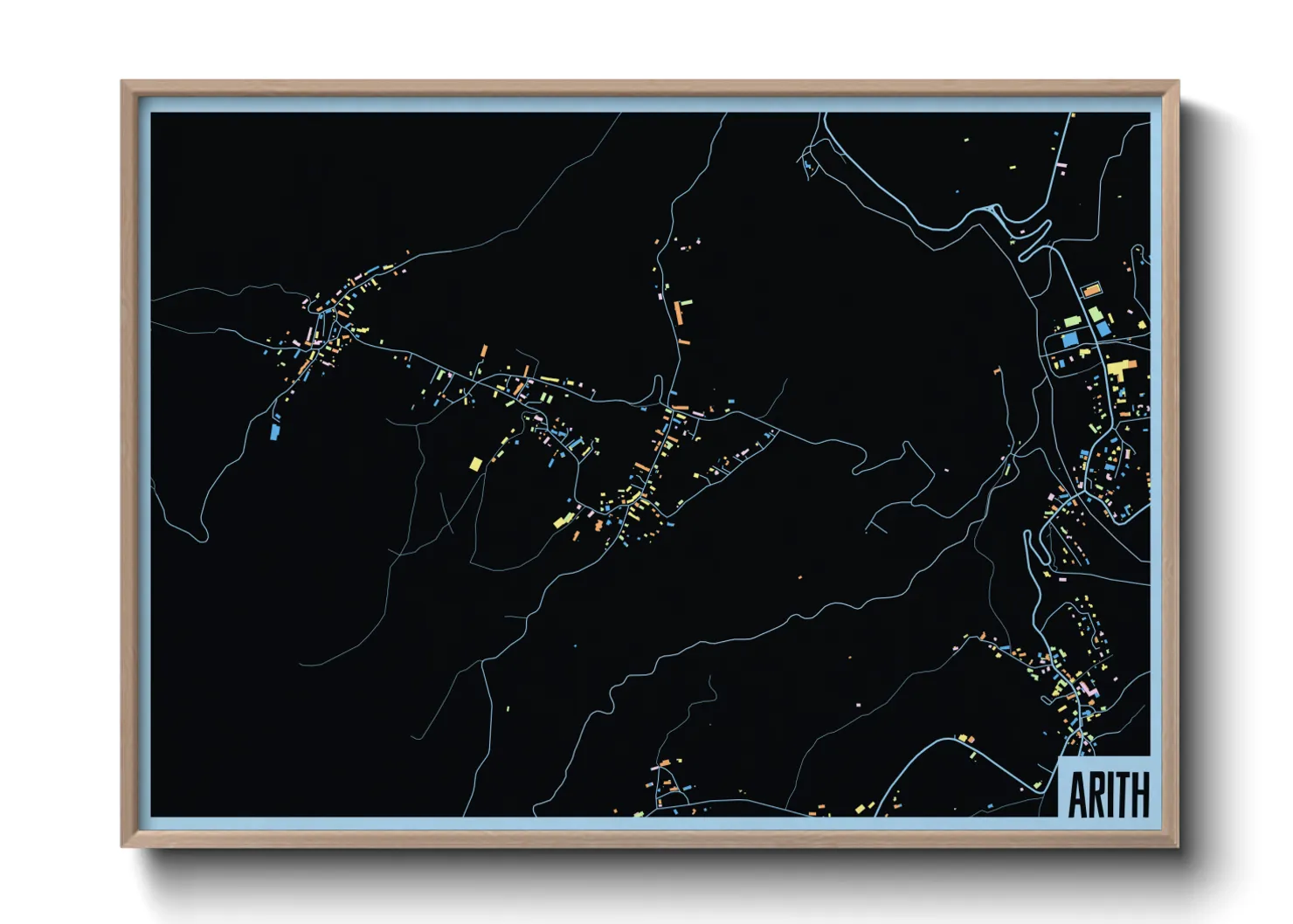 Une affiche de carte sur Arith