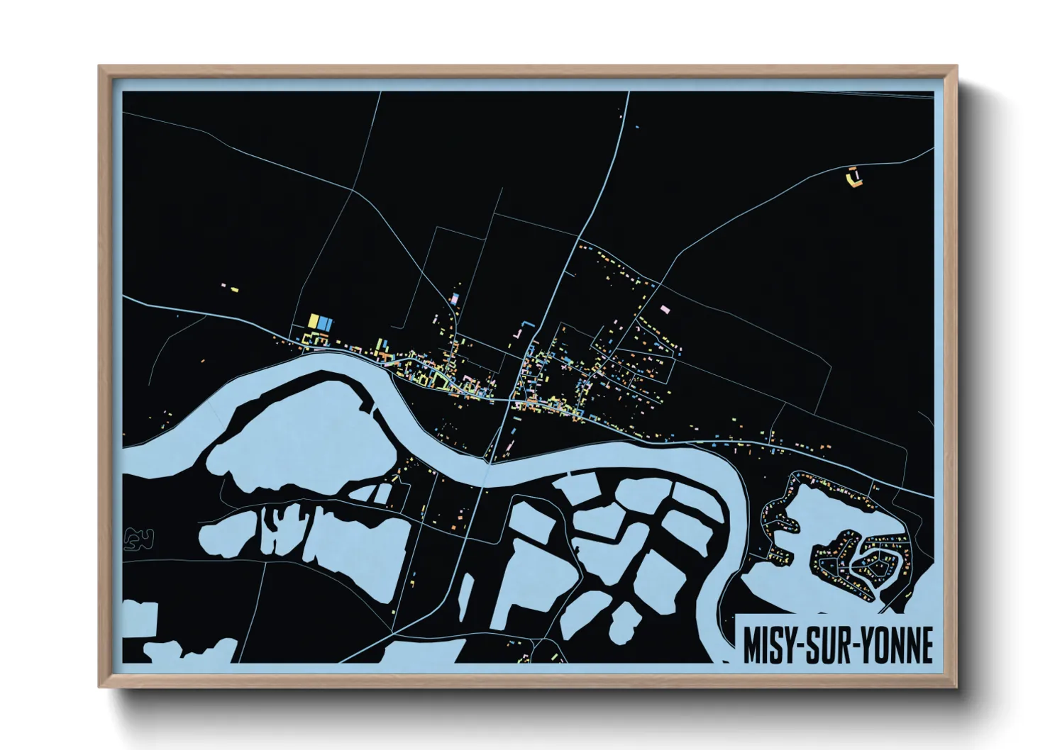 Une affiche de carte sur Misy-sur-Yonne