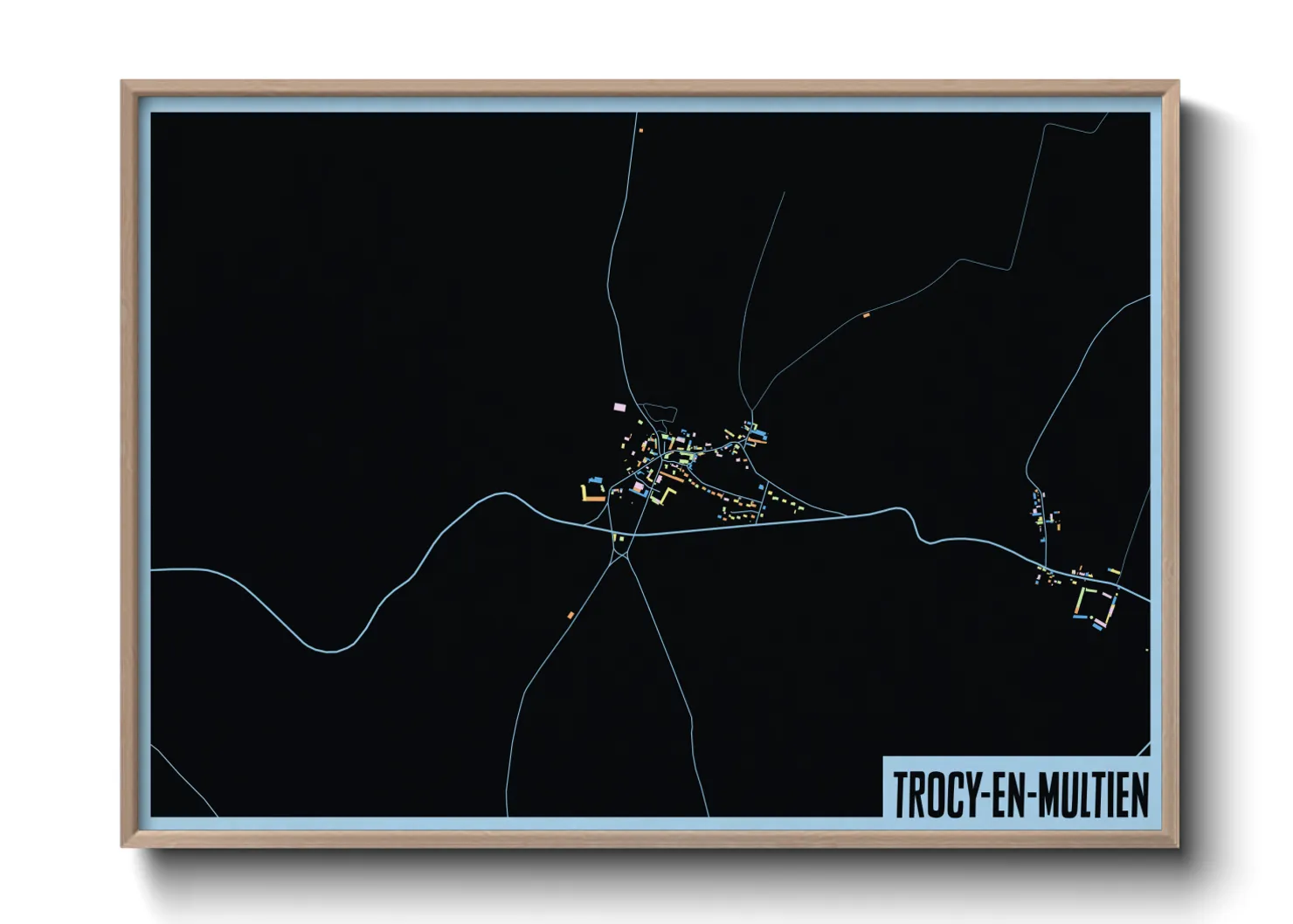 Une affiche de carte sur Trocy-en-Multien