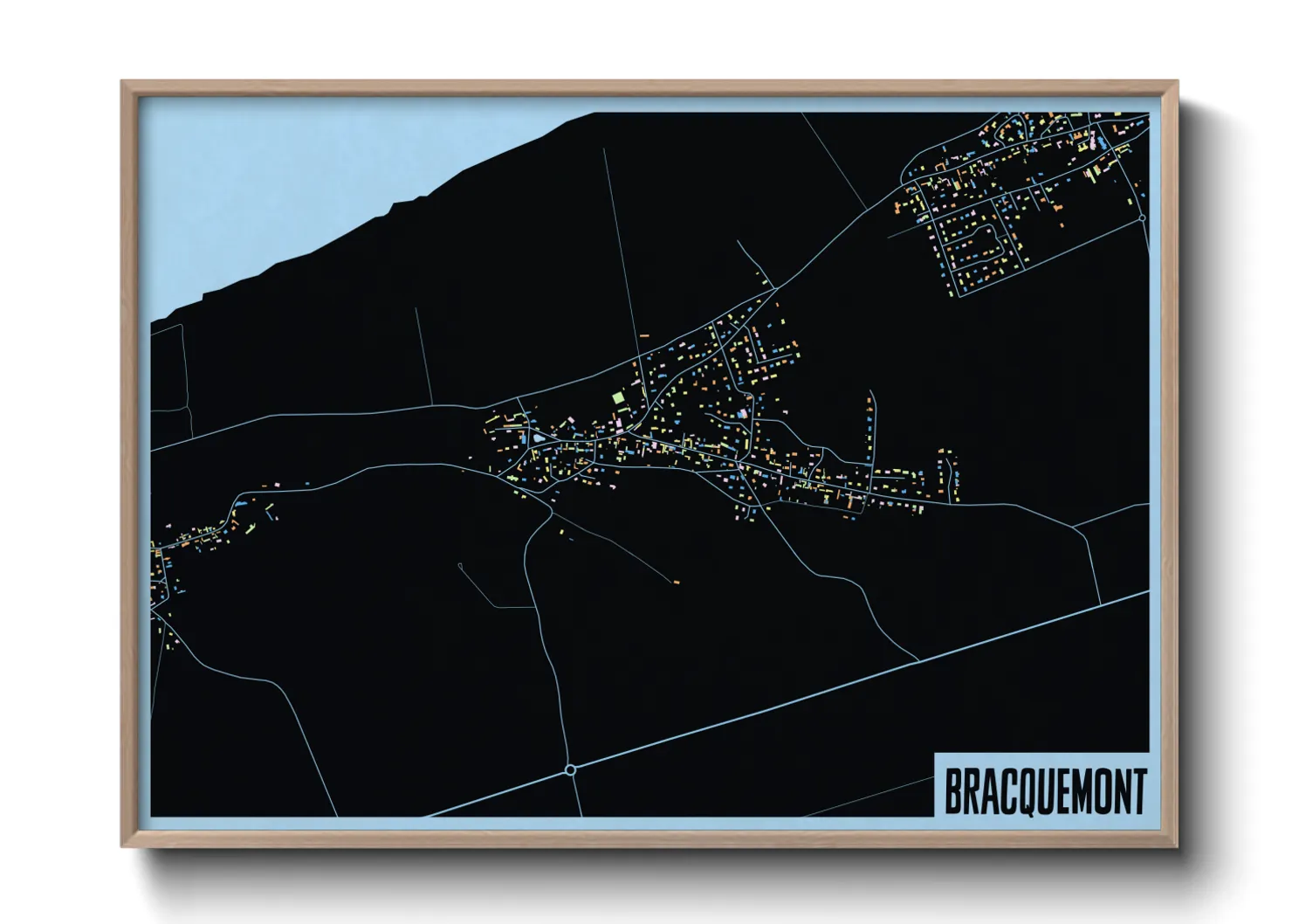 Une affiche de carte sur Bracquemont