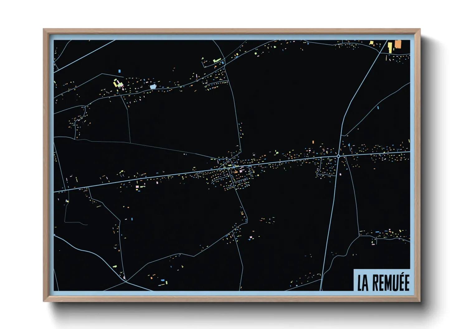 Une affiche de carte sur La Remuée