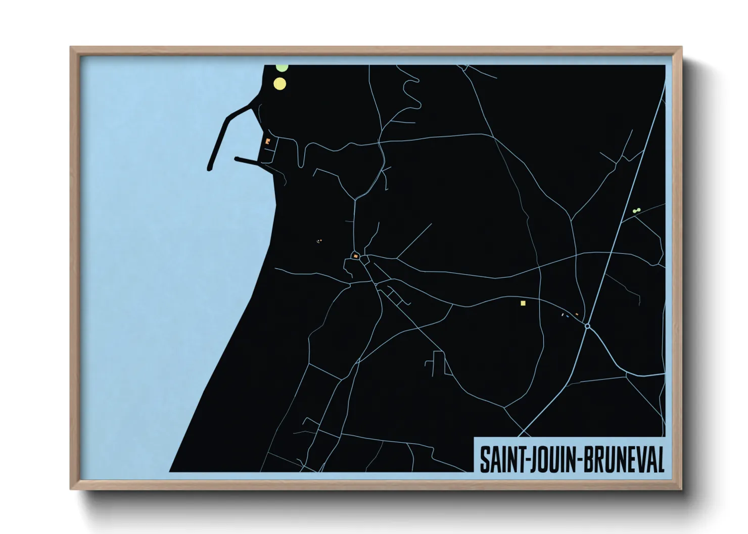 Une affiche de carte sur Saint-Jouin-Bruneval