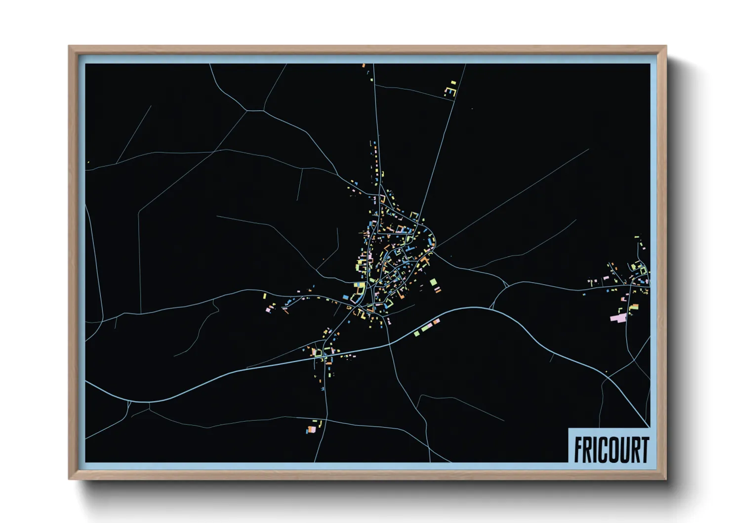 Une affiche de carte sur Fricourt