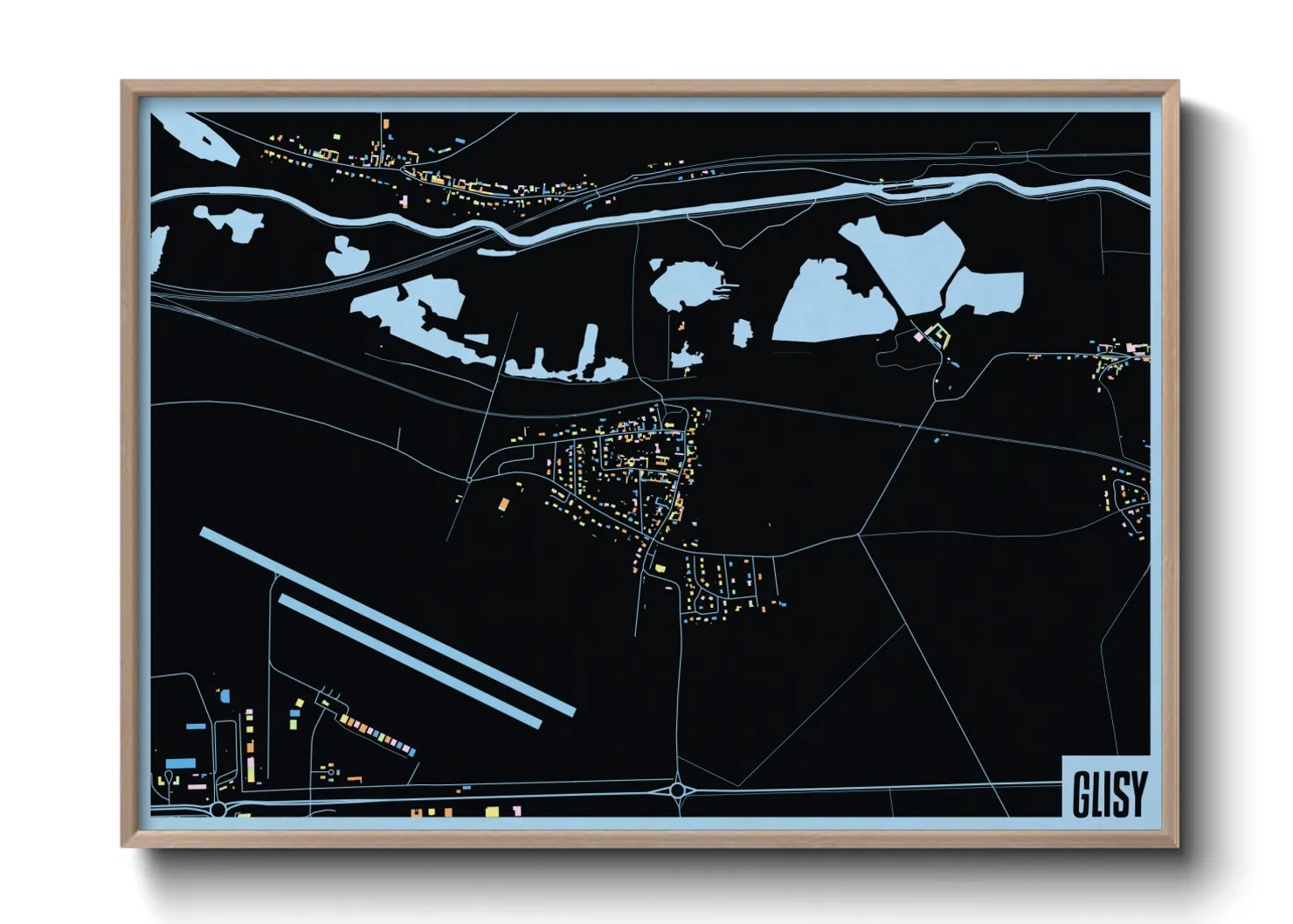 Une affiche de carte sur Glisy