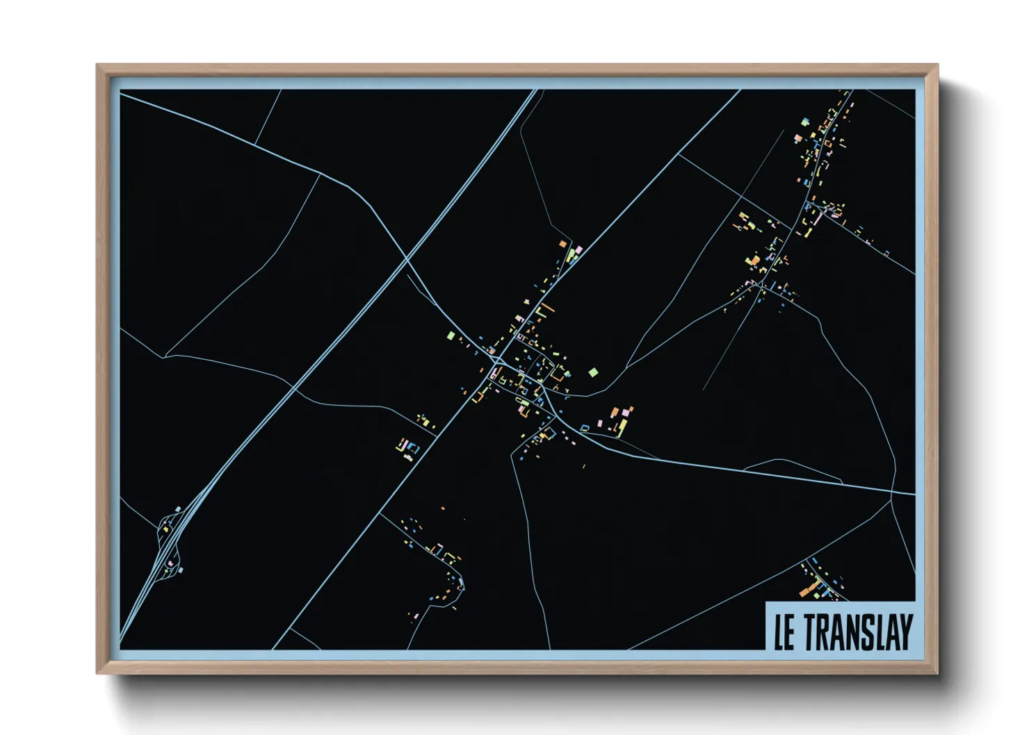 Une affiche de carte sur Le Translay