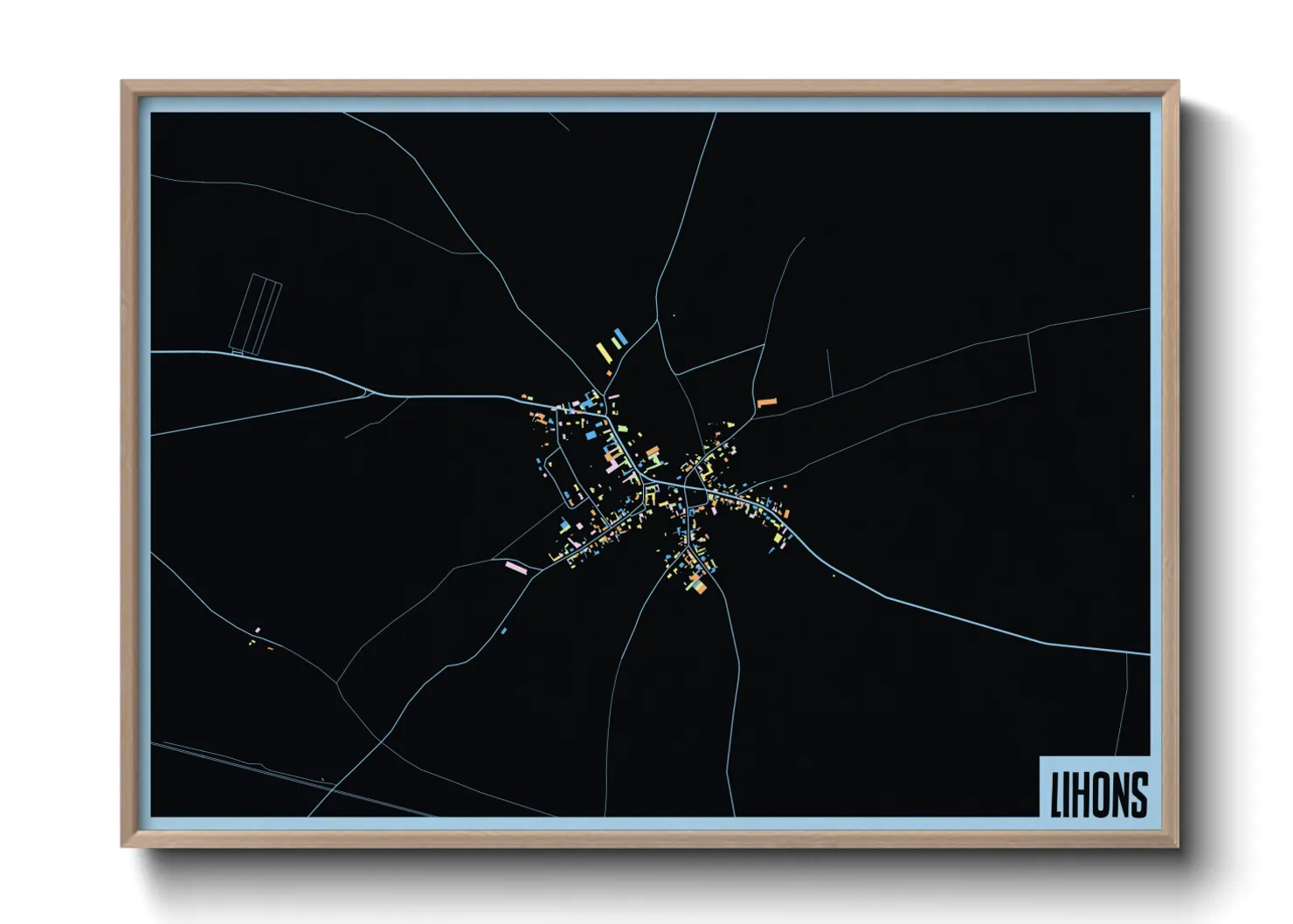 Une affiche de carte sur Lihons