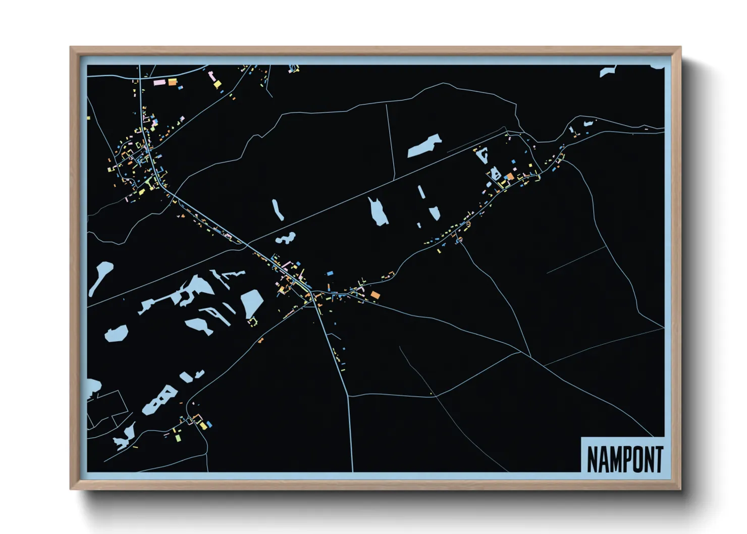 Une affiche de carte sur Nampont