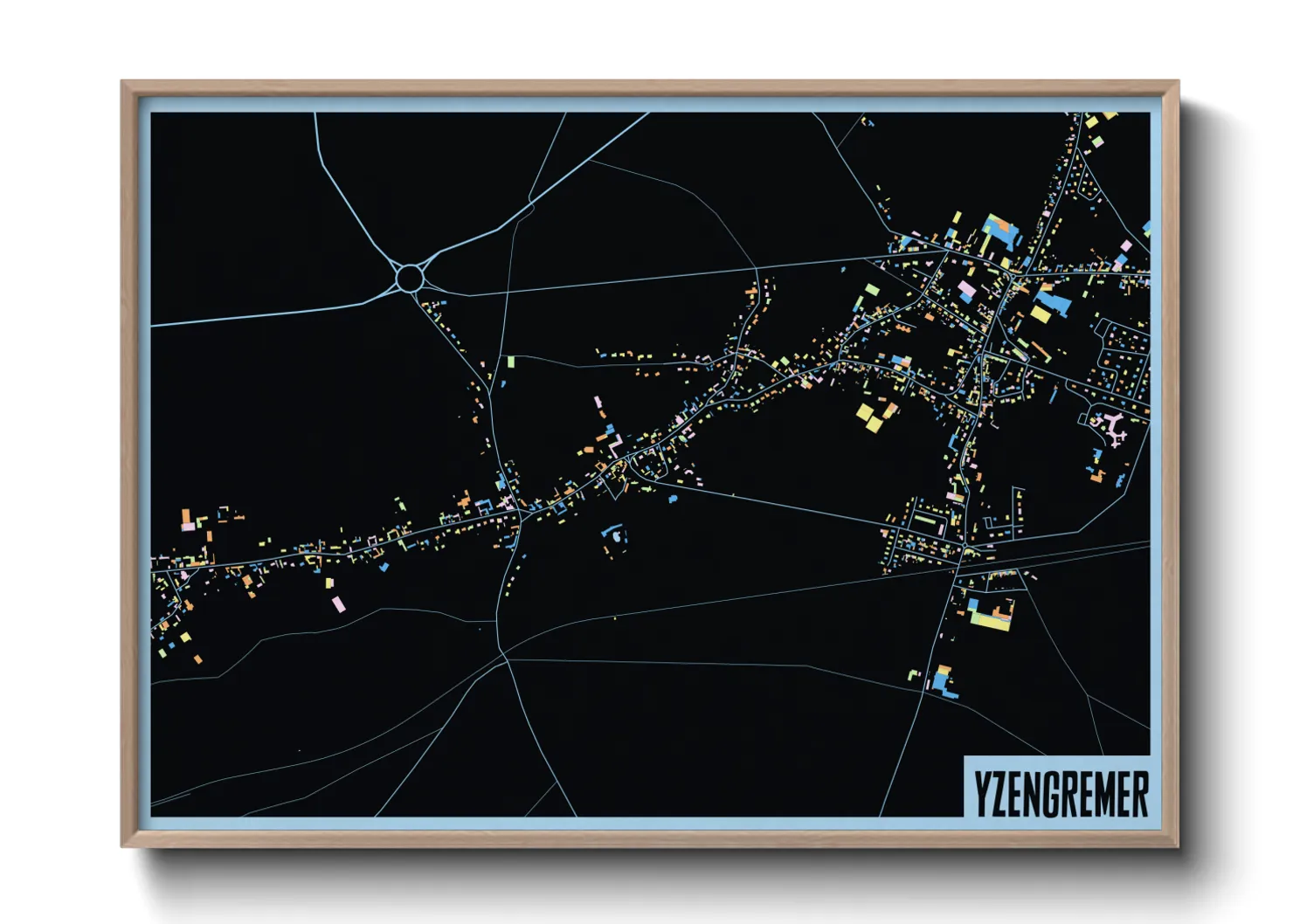 Une affiche de carte sur Yzengremer