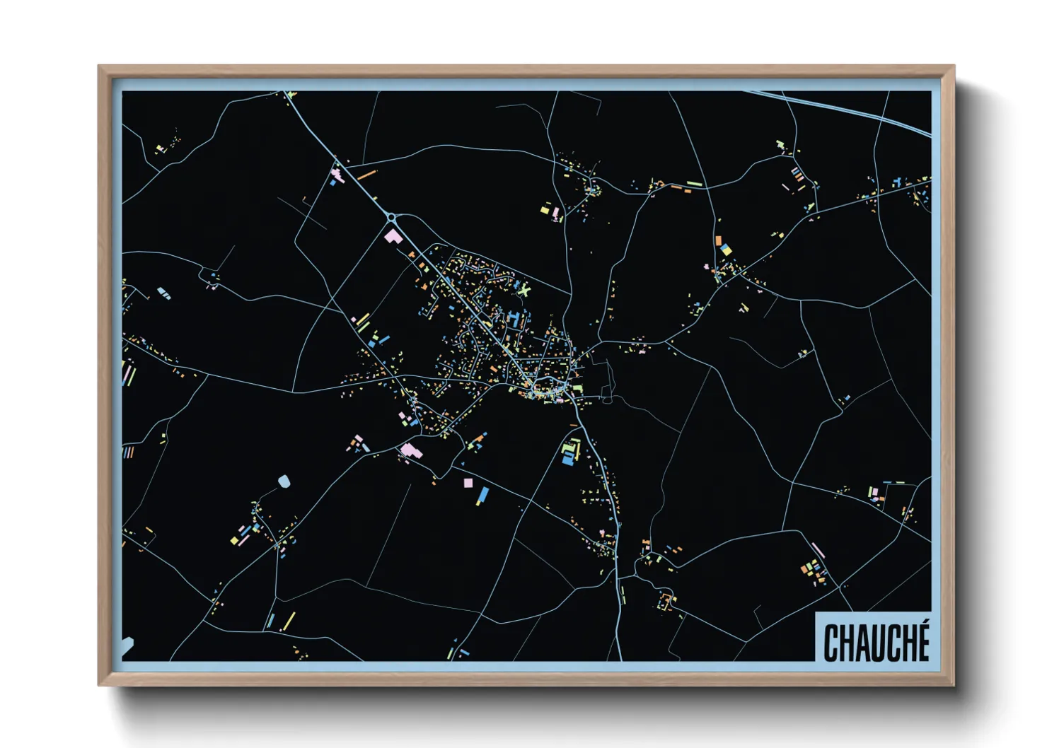 Une affiche de carte sur Chauché