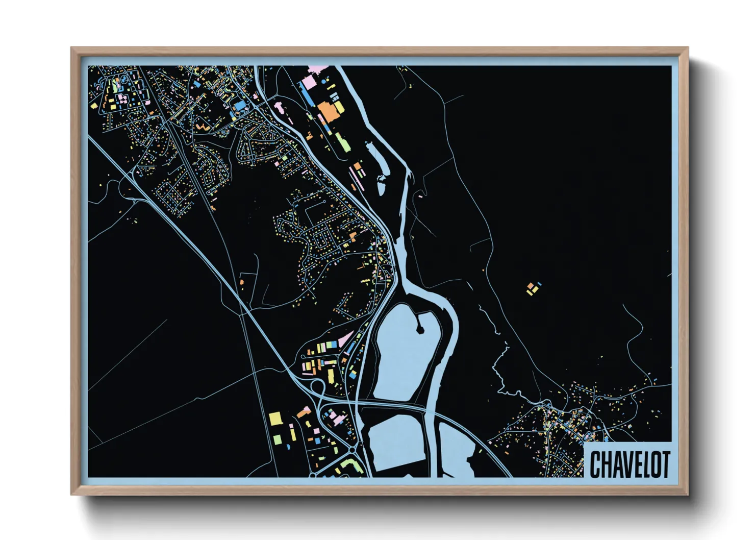 Une affiche de carte sur Chavelot