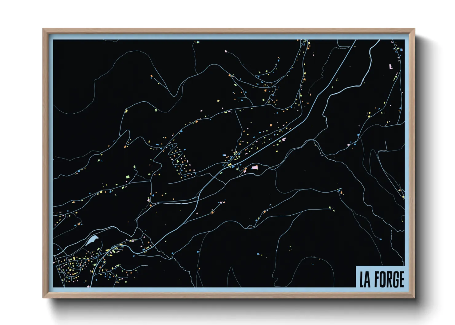 Une affiche de carte sur La Forge