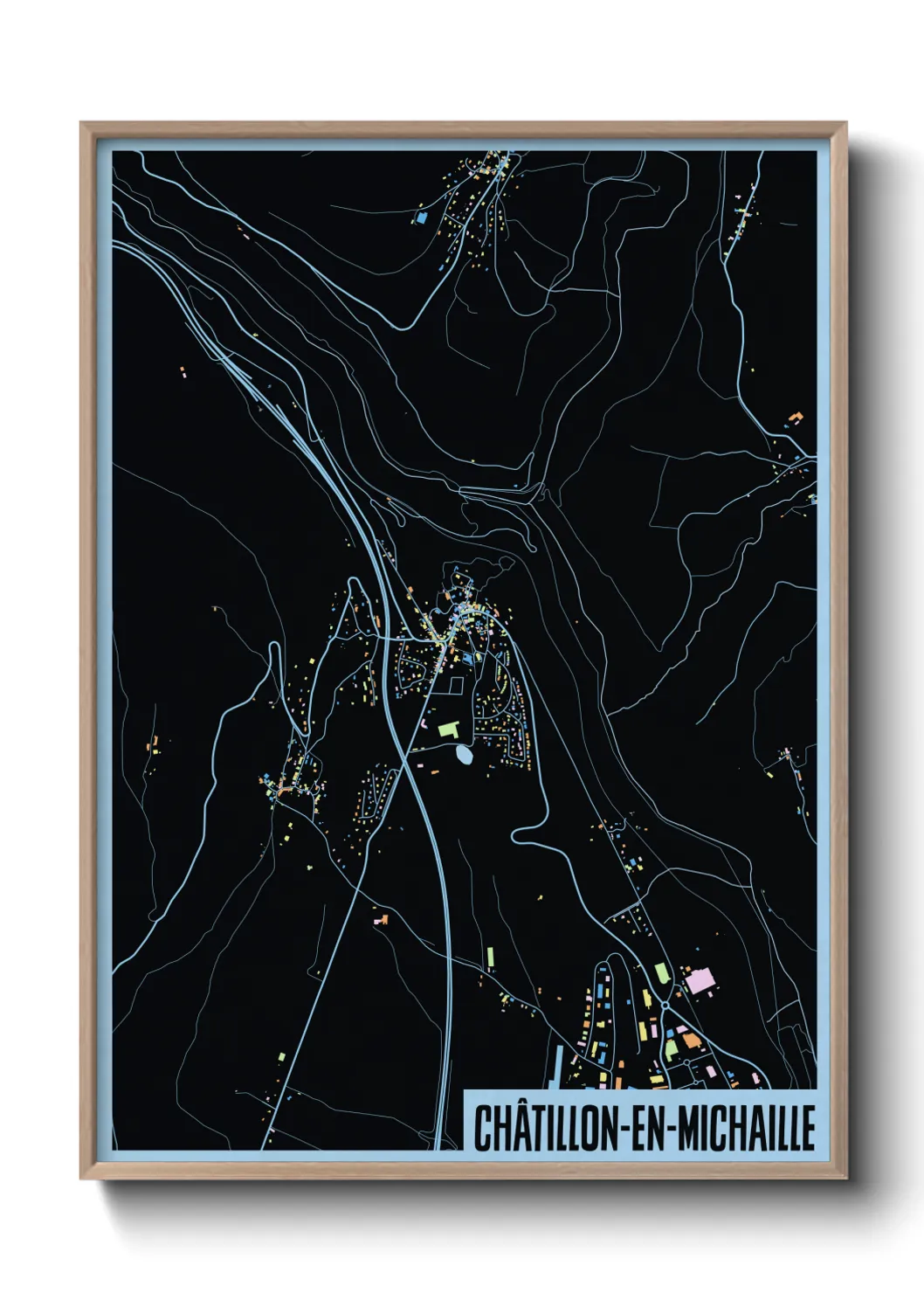 Un poster carteChâtillon-en-Michaille