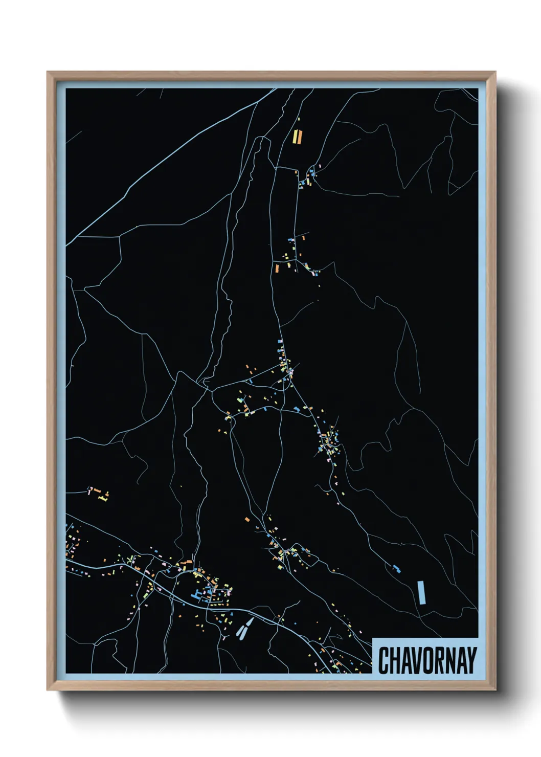 Une affiche de carte sur Chavornay