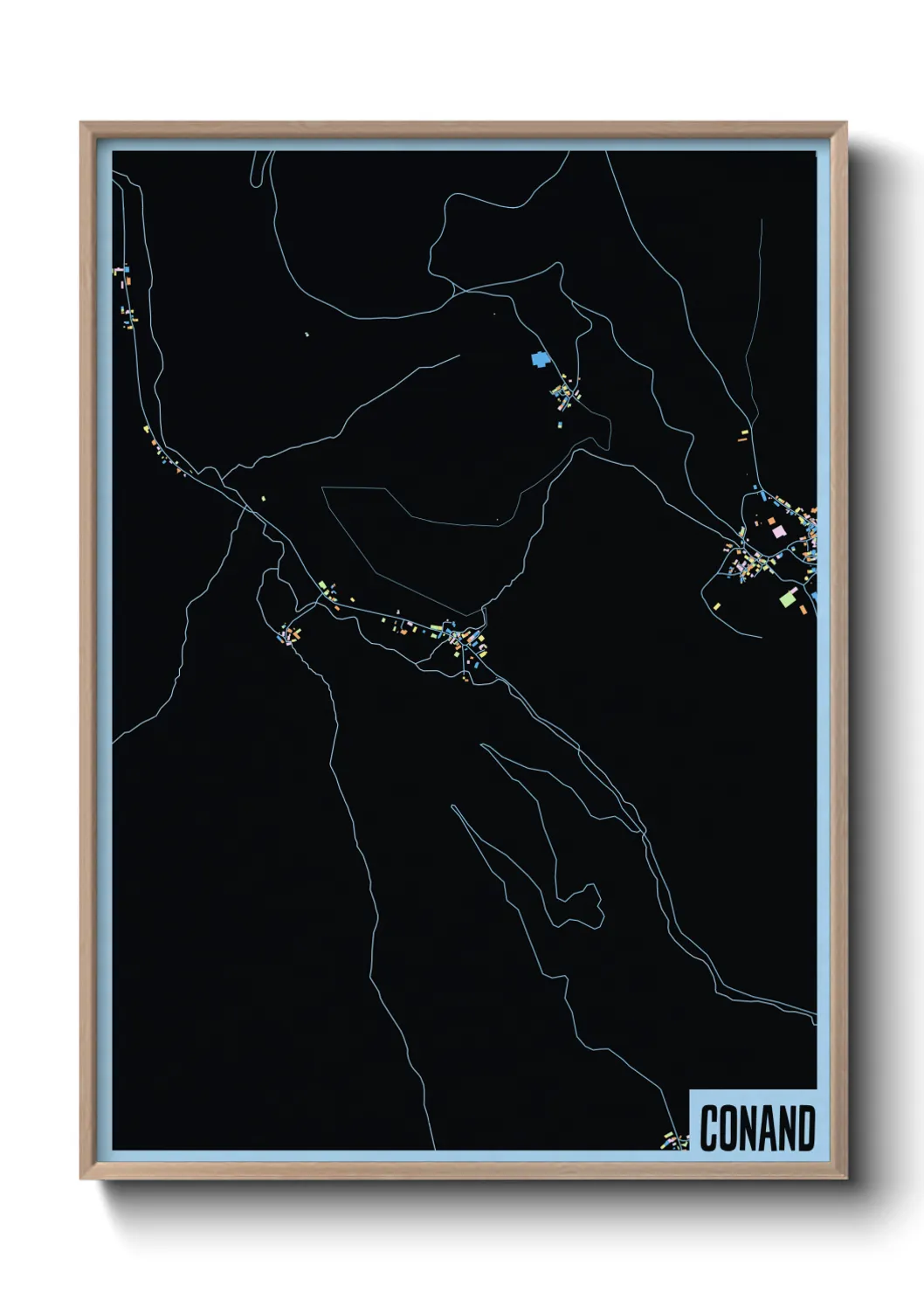 Une affiche de carte sur Conand