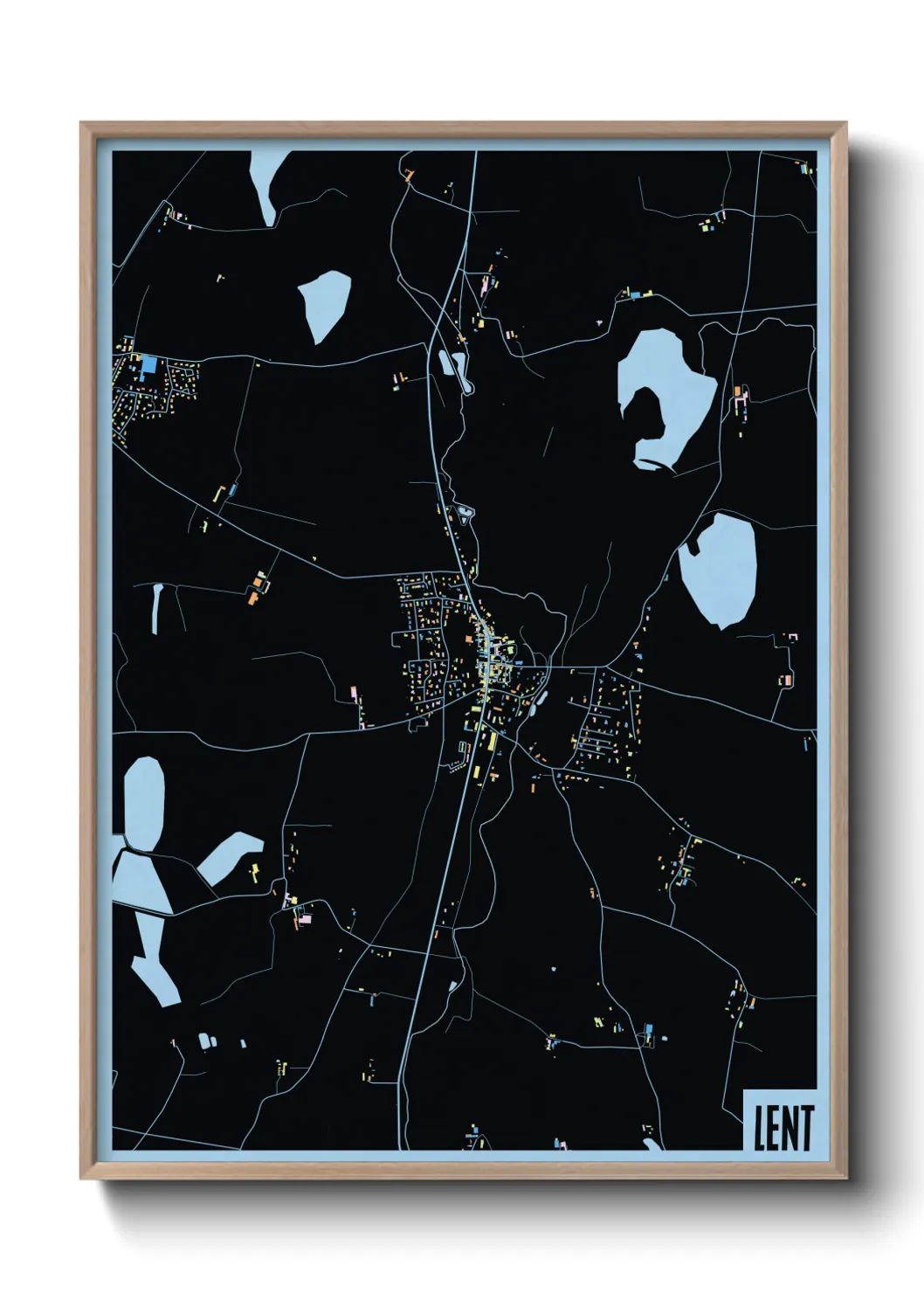 Une affiche de carte sur Lent