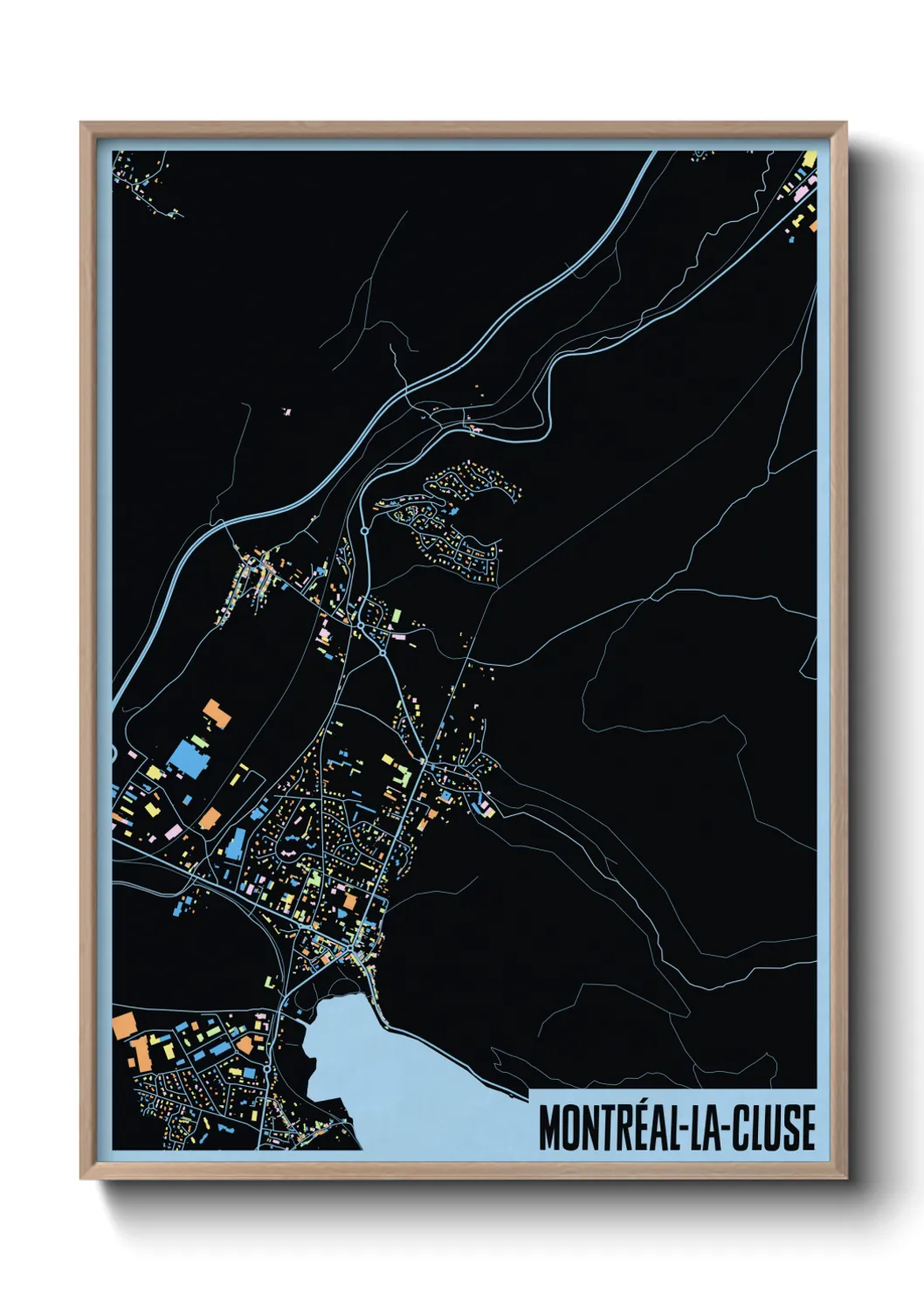 Un poster carteMontréal-la-Cluse