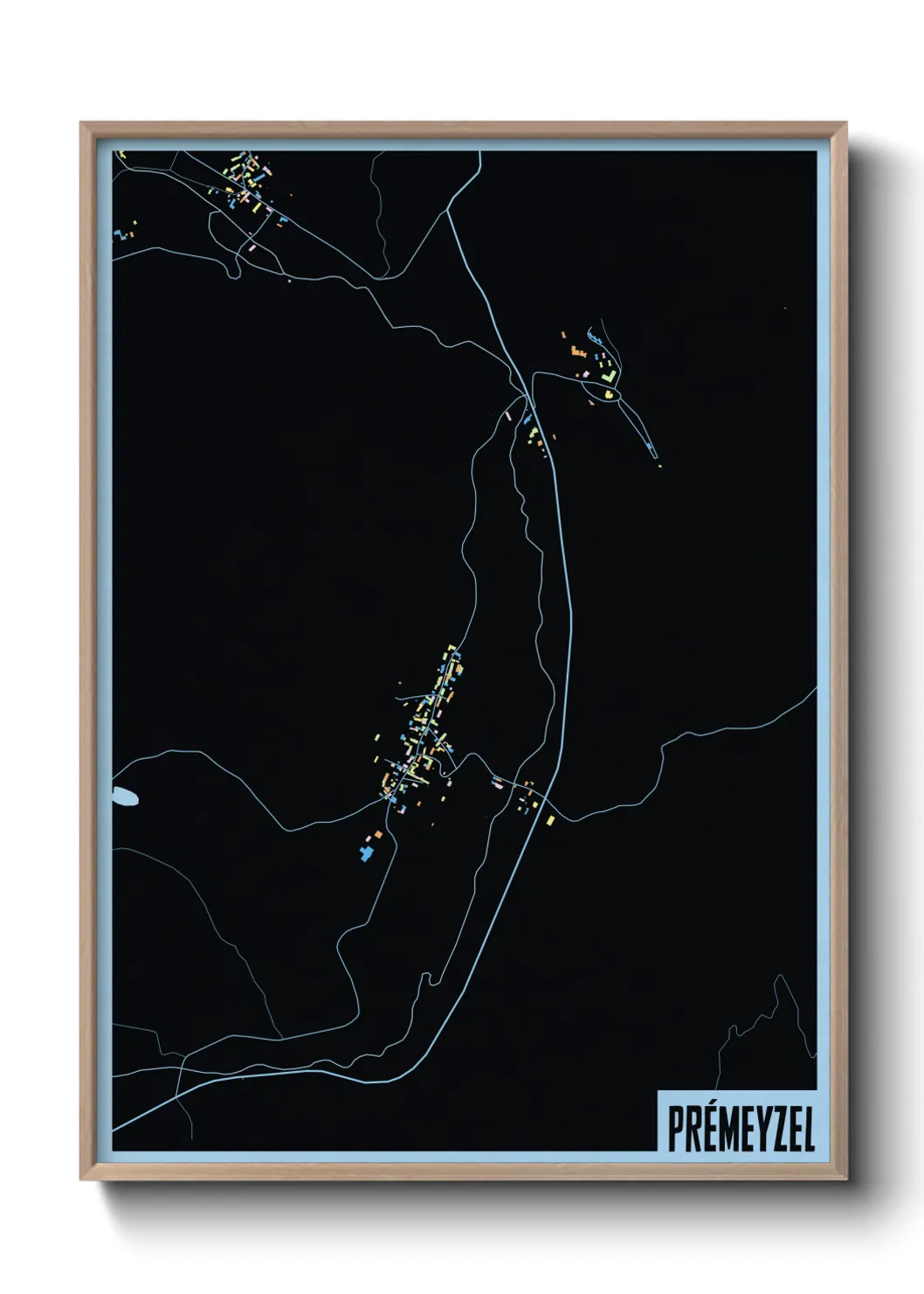 Une affiche de carte sur Prémeyzel