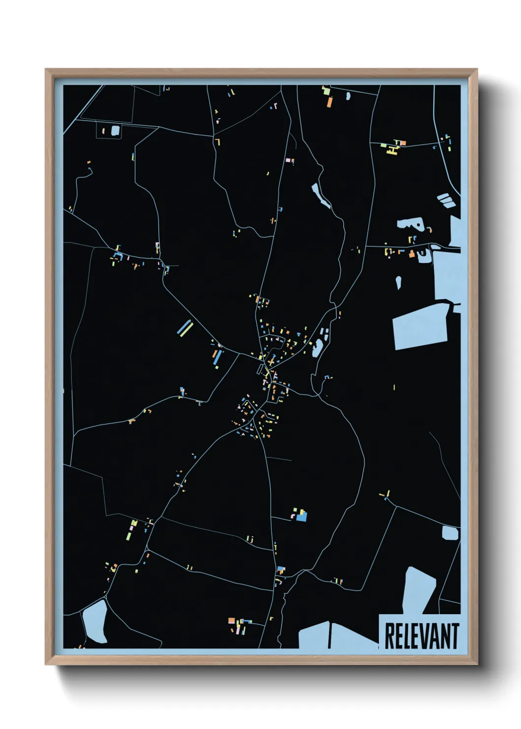 Une affiche de carte sur Relevant