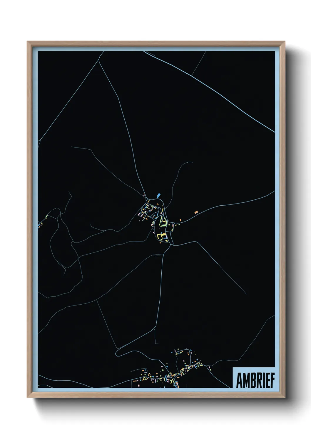 Une affiche de carte sur Ambrief