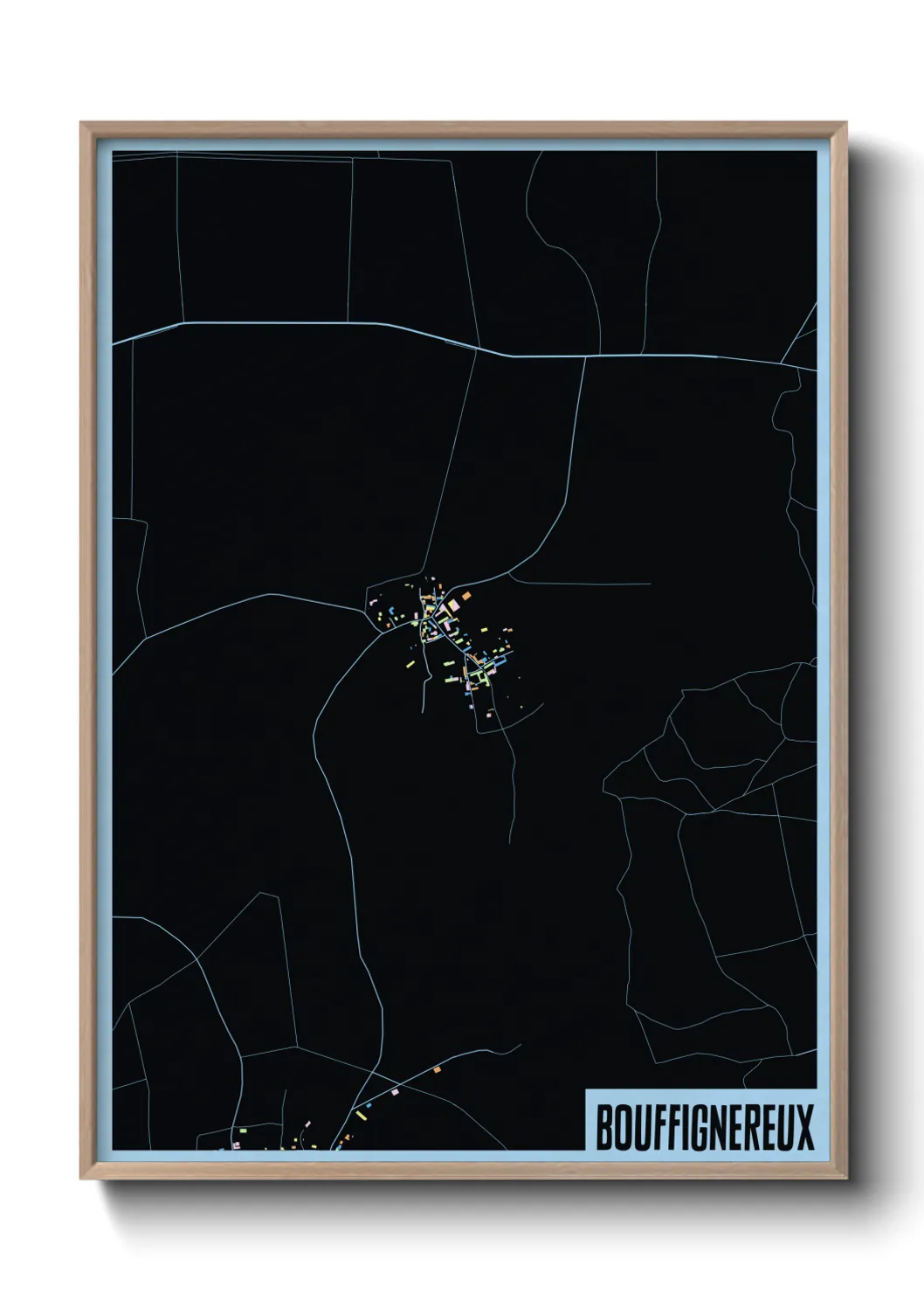 Une affiche de carte sur Bouffignereux