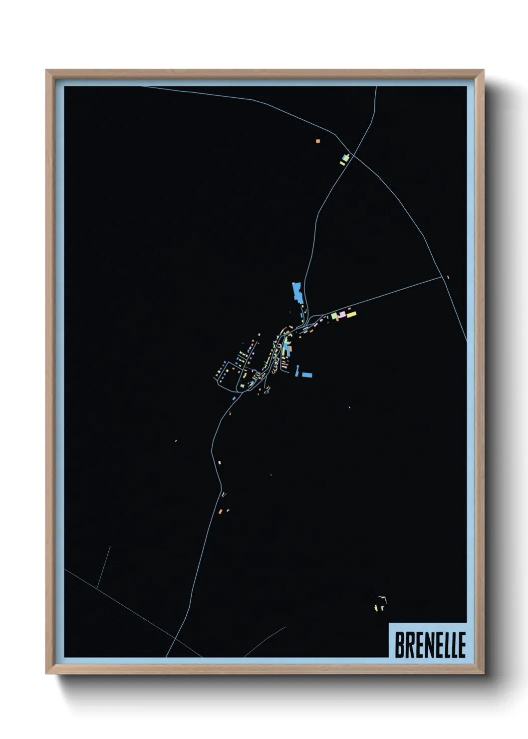 Une affiche de carte sur Brenelle