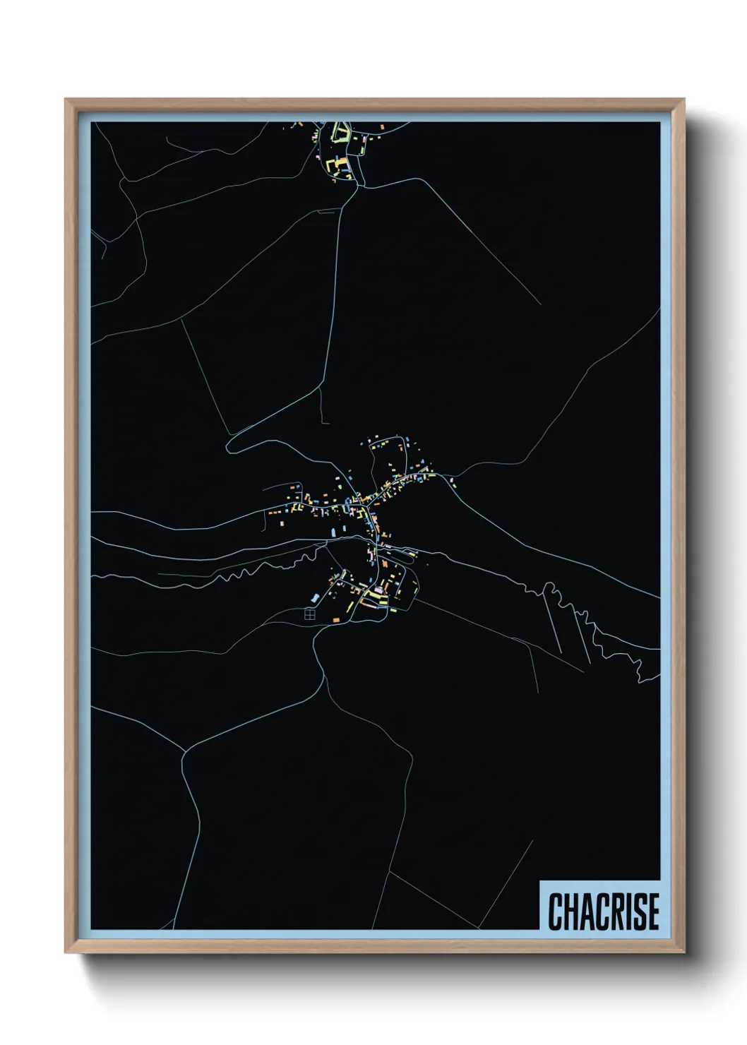 Une affiche de carte sur Chacrise