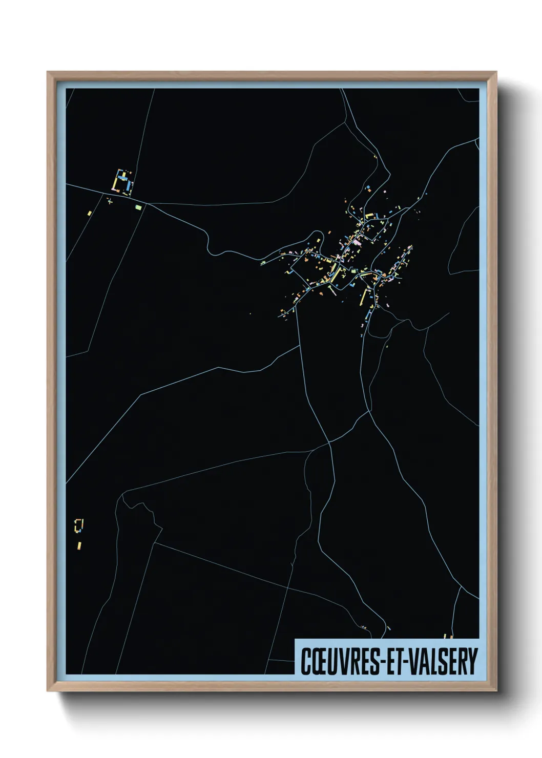 Un poster carteCœuvres-et-Valsery